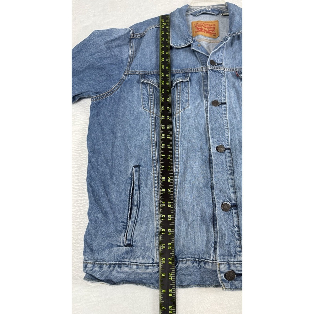 Levi's Trucker Jacket Mens XXL *Fits XL* Faded Wash Outerwear Classic Button Up - Picture 14 of 16